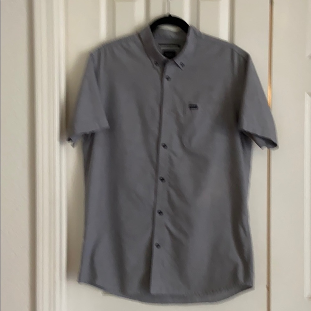 RVCA light blue button down shirt